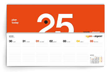 AGCM - Promo calendari - Planning da tavolo